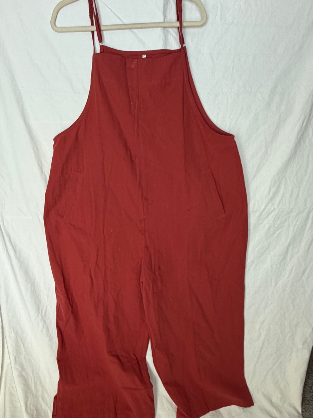 Women's Rust Red Wide-Leg Jumpsuit
2X COTTON